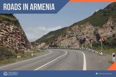Roads are mainly passable in the Republic of Armenia