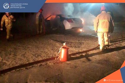 Сгорел автомобиль