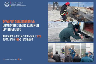 Փրկարար ծառայությունն ամփոփում է անցած շաբաթը