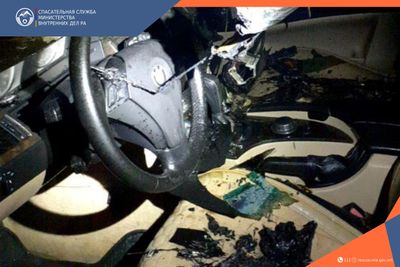 В городе Масис сгорел автомобиль