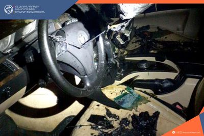 Մասիս քաղաքում այրվել է ավտոմեքենա