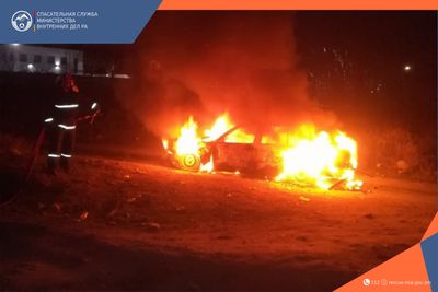 Сгорел автомобиль: пострадавших нет