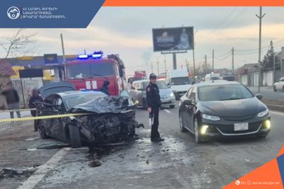 ՃՏՊ Էջմիածին-Երևան ավտոճանապարհի 7-րդ կմ-ին