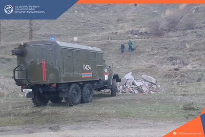 Փրկարարները հեռացրել են քարաբեկորները՝ վերականգնելով երթևեկությունը