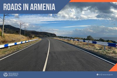 Roads are mainly passable in the Republic of Armenia