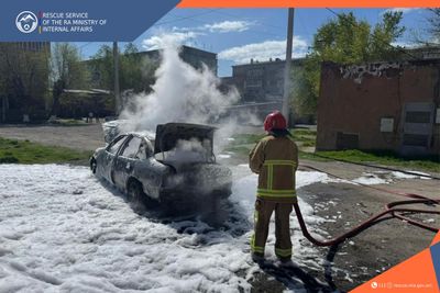 Fire in Metsamor town