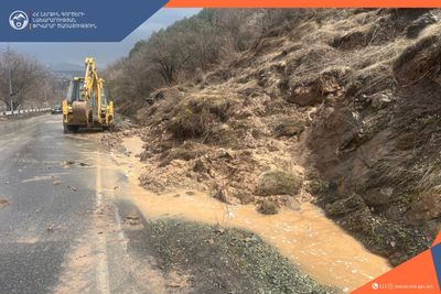 Հողաշերտի սահք Ծաղկաձոր քաղաքում․ երթևեկությունը վերականգնվել է