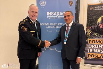 Փրկարար ծառայության տնօրենը Պրահայում մասնակցել է միջազգային քաղաքային որոնողափրկարարական խորհրդատվական խմբի տարեկան հանդիպմանը