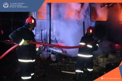 Այրվել է վագոն-տնակ