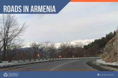 Roads are mainly passable in the Republic of Armenia