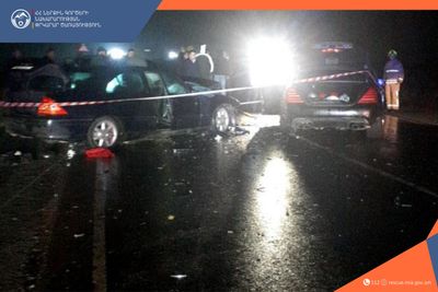  Բախվել են ավտոմեքենաներ․ կան տուժածներ և մեկ զոհ