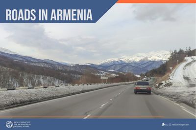 Roads are mainly passable in the Republic of Armenia