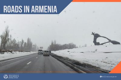Roads are mainly passable in the Republic of Armenia