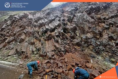 Спасатели осуществили работы по очистке дороги: движение было восстановлено