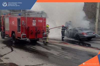 Пожар в автомобиле: пострадавших нет