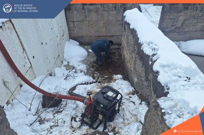 Rescuers removed about 50 tons of water