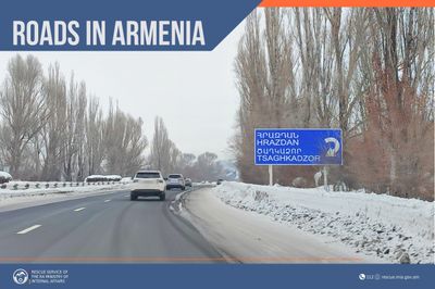 Roads are mainly passable in the Republic of Armenia