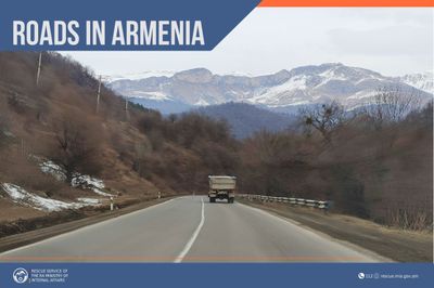 Roads are mainly passable in the Republic of Armenia
