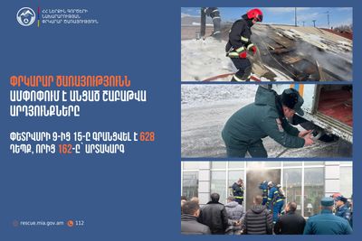 Փրկարար ծառայությունն ամփոփում է անցած շաբաթը