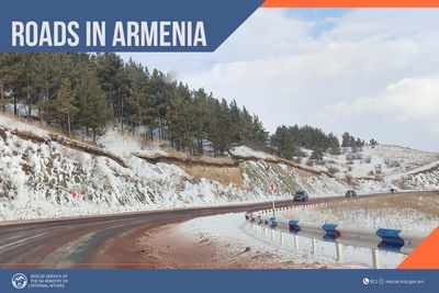 Roads are mainly passable in the Republic of Armenia