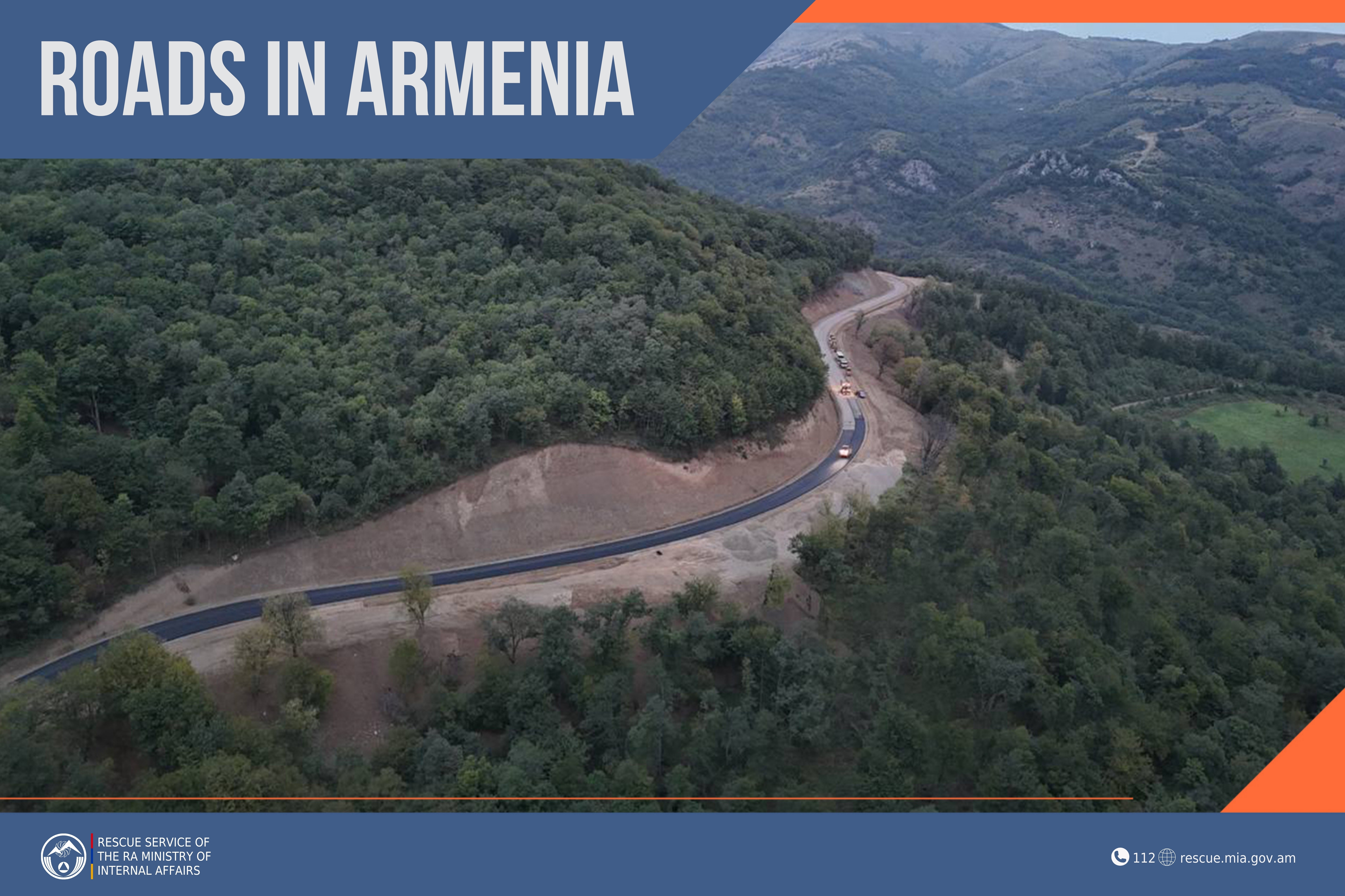 Roads are passable in the Republic of Armenia