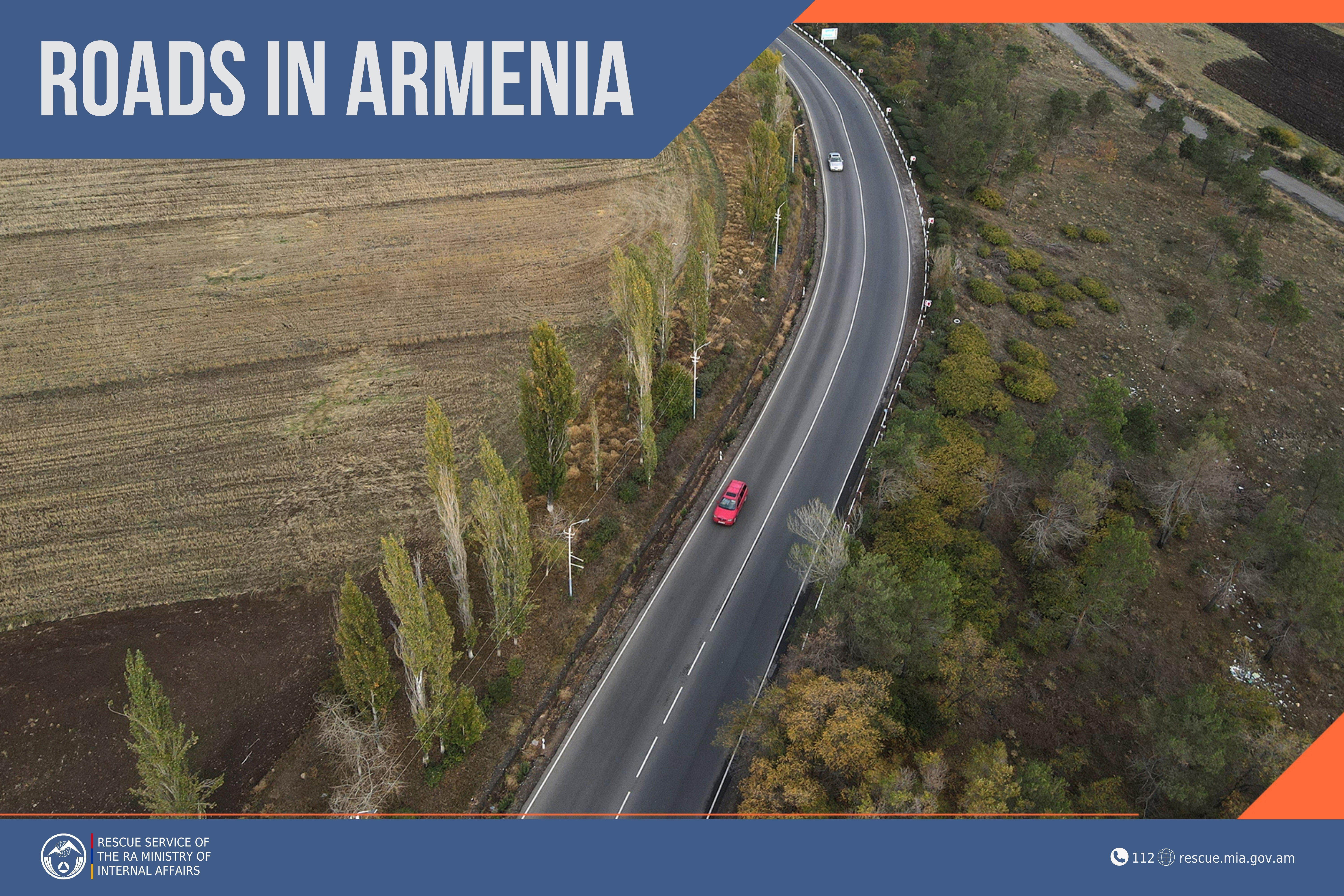 Roads are passable in the Republic of Armenia