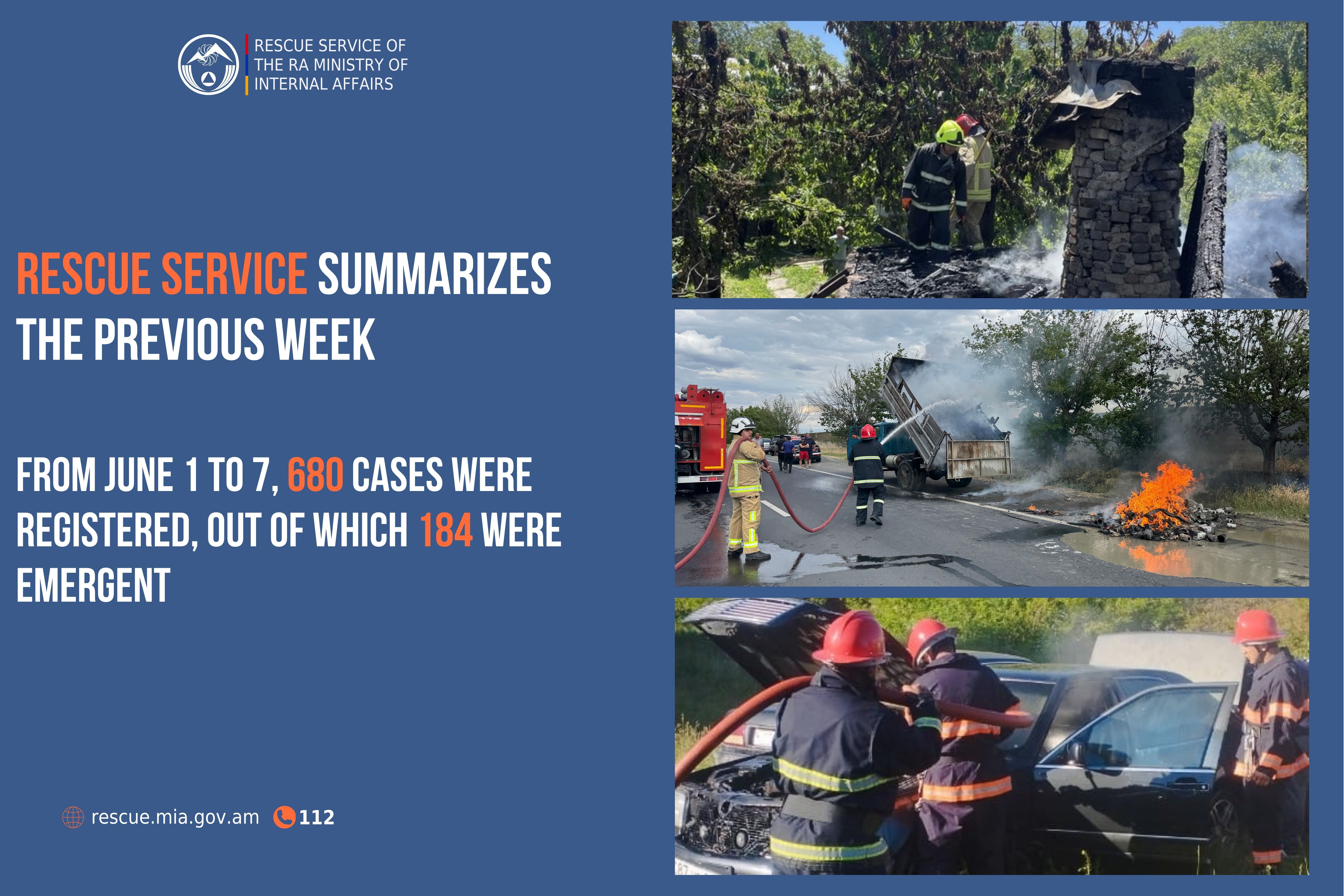 Rescue Service summarizes the previous week