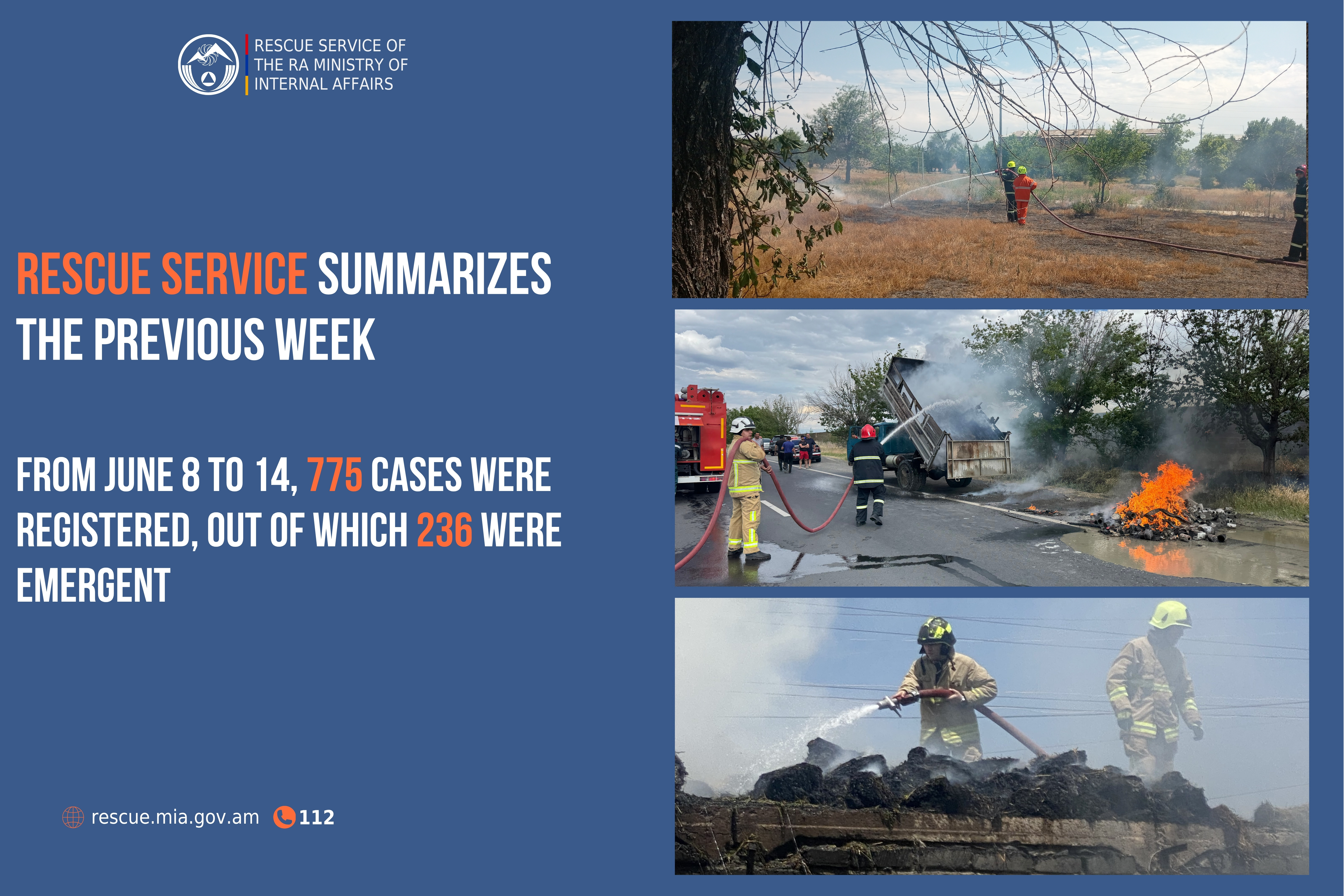 Rescue Service summarizes the previous week